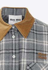 Check Shirt Mini Dress