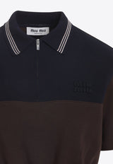 Cropped Polo Top with Logo