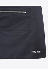 Mini Skirt with Contrasting-Logo
