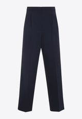 Wool Tailored Pants with Pleats
