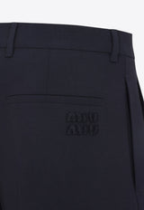 Wool Tailored Pants with Pleats