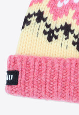 Wool Beanie with Logo-Label