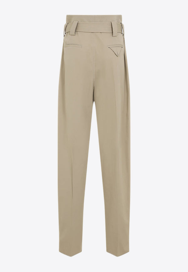 High-Waist Belted Pants