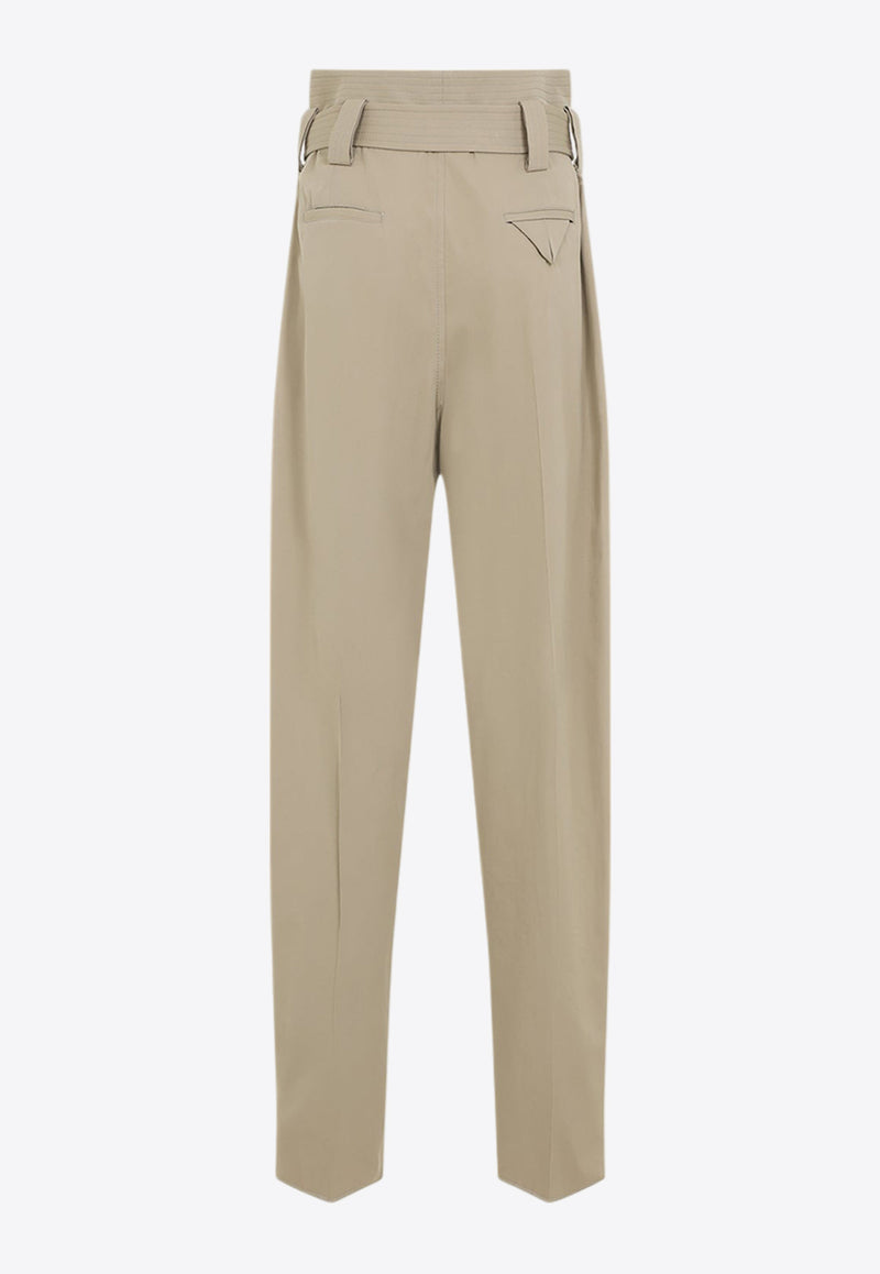 High-Waist Belted Pants