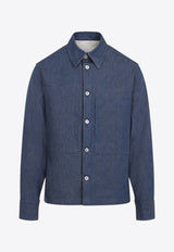 Long-Sleeved Denim Shirt