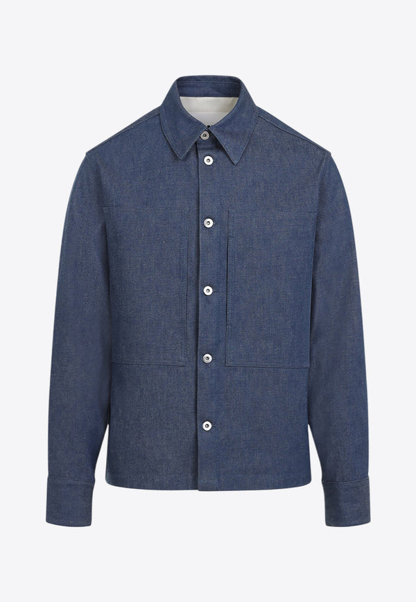 Long-Sleeved Denim Shirt