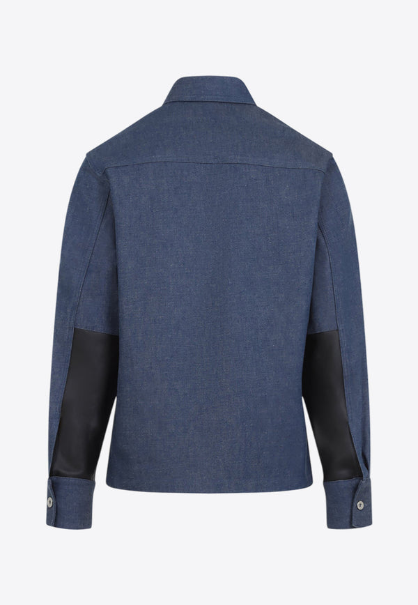 Long-Sleeved Denim Shirt