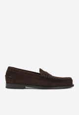 Rowley Suede Leather Penny Loafers