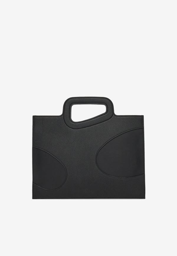 Salvatore Ferragamo Business Bag with Cut-Outs 241314 CUT OUT 764019 NERO Black