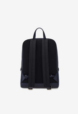 Ferragamo Embossed Gancini Backpack Navy 241366 TRAV EMB BLO 791427 NEW NAVY DKB