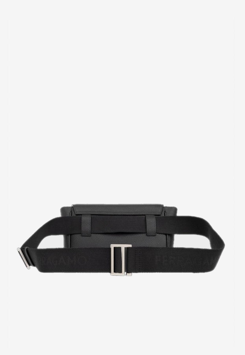 Ferragamo Florence Leather Belt Bag Black 241617 FLORENCE 776003 NERO