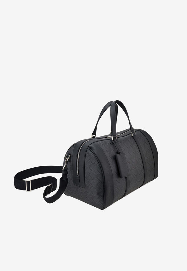 Ferragamo Monogram Jacquard Duffel Bag Black 241649 ALL OVER 780847 NERO