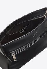 Ferragamo Star-Shaped Leather Messenger Bag Black 241655 STAR 775128 BLUE GRAPHITE