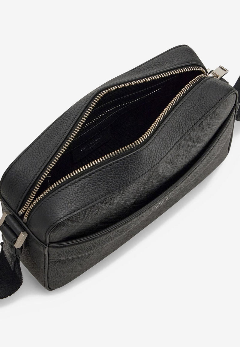 Ferragamo Monogram Jacquard Messenger Bag Black 241658 ALL OVER 779690 NERO