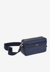 Ferragamo Monogram Jacquard Messenger Bag Navy 241658 ALL OVER 791232 NEW NAVY DKB
