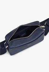Ferragamo Monogram Jacquard Messenger Bag Navy 241658 ALL OVER 791232 NEW NAVY DKB
