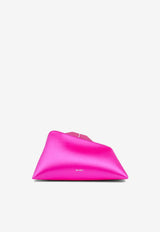 The Attico 8.30PM Oversized Satin Clutch Pink 241WAH01FUCHSIA