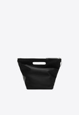 The Attico Via Dei Giardini 30 Satin Handbag Black 241WAH47AC04/P_ATTIC-100