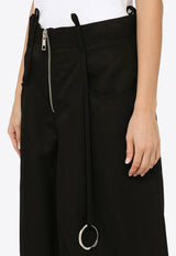 The Attico Oversized Wool Pants Black 241WCP148W046/O_ATTIC-100