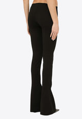 The Attico Flared Pants with Cut-Out Detail Black 241WCP166RY02/O_ATTIC-100