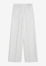 Toteme Straight-Leg Pants White 242-WRB2429FB0083/Q_TOTEM-047