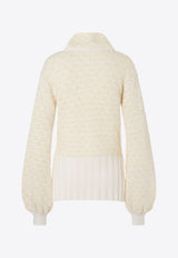 JET SET Katy Wool Turtleneck Sweater 2421/130022OFF WHITE/ECRU