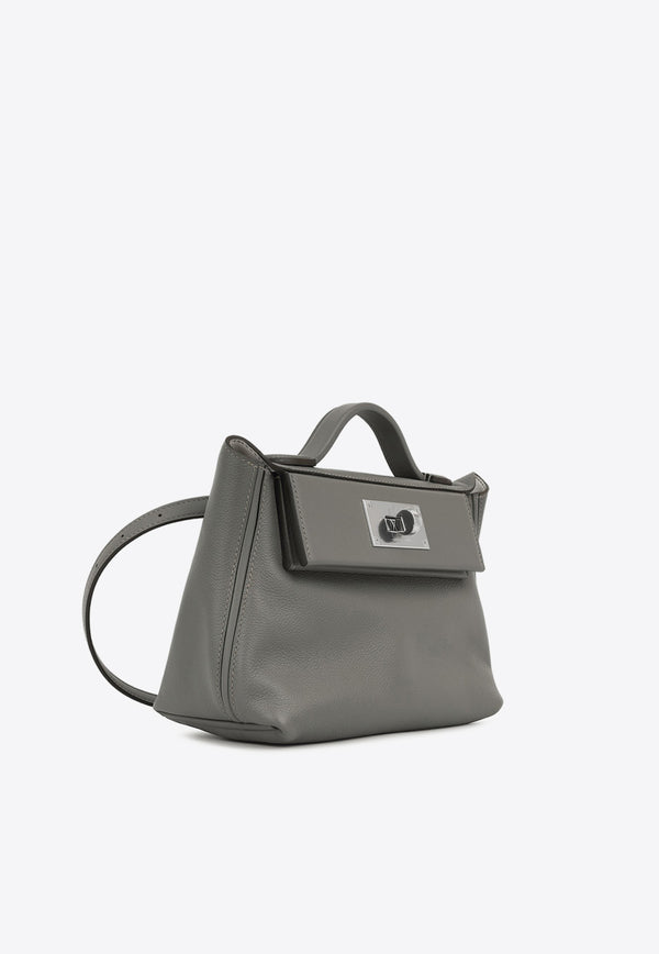 Hermès 24/24 21 Verso in Gris Meyer Evercolor and Gris Pale Swift with Palladium Hardware
