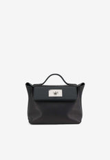 24/24 21 in Black Togo and Swift Leather with Palladium Hardware