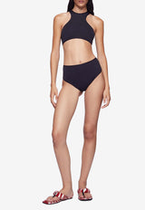 The Attico Cut-Out Drawstring Bikini Black 243WBB82_PA60_100