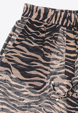 The Attico Tiger Print Long Pants Brown 243WCP164_C082P_648