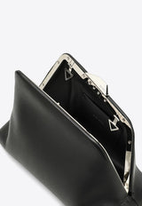 The Attico Day Off Nappa Leather Clutch Bag Black 246WAH49L001/P_ATTIC-100