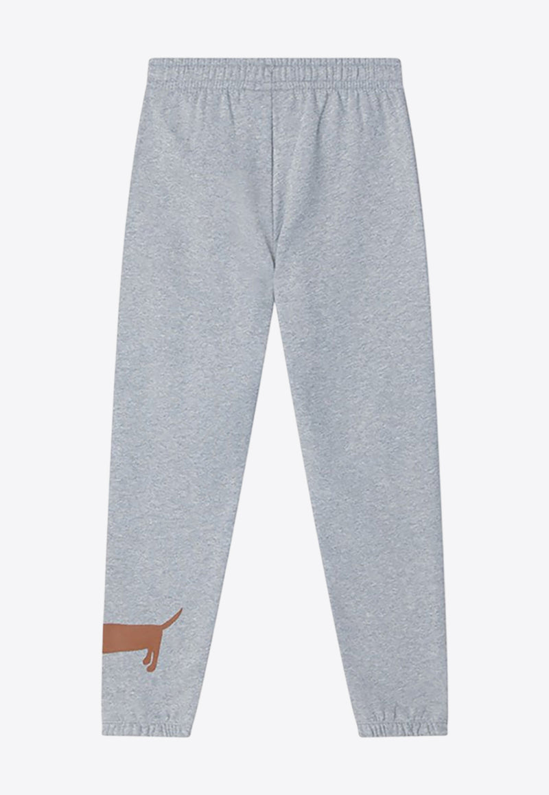 Mini Rodini Girls Dachshund Print Track Pants Gray 2473014394CO/P_MIRO-GM