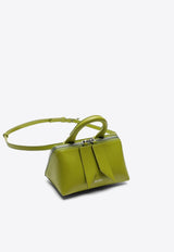 The Attico Mini Friday Calf Leather Top Handle Bag Green 247WAH02L019/P_ATTIC-755