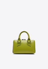 The Attico Mini Friday Calf Leather Top Handle Bag Green 247WAH02L019/P_ATTIC-755