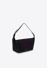 The Attico 7/7 Suede Shoulder Bag Purple 247WAH37L108/P_ATTIC-769