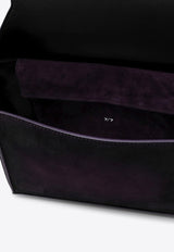 The Attico 7/7 Suede Shoulder Bag Purple 247WAH37L108/P_ATTIC-769