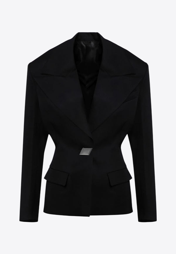 The Attico Wool Single-Breasted Jacket Black 247WCG63W046_ATTIC-100