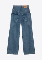 The Attico Large Pockets Wide Boyfriend Jeans Blue 247WCP198D085/P_ATTIC-024