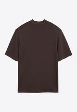 The Attico Kilie Logo Embroidered Oversized T-shirt Brown 247WCT173J049/P_ATTIC-204