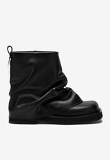 The Attico Mini Robin Leather Combat Boots Black 247WSH00832LBT019A/Q_ATTIC-100