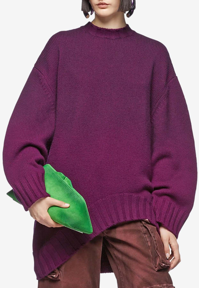 The Attico Oversized Degrade Knitted Sweater Purple 248WCA360_KW046_783