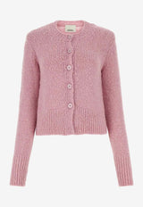 Isabel Marant Kathlen Knitted Cardigan 24ACA0085FA-B3L05IPINK