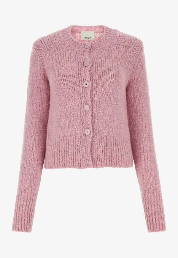 Isabel Marant Kathlen Knitted Cardigan 24ACA0085FA-B3L05IPINK