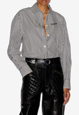 Isabel Marant Fabriza Striped Shirt 24ACH0177FA-B1I01IBLACK/WHITE