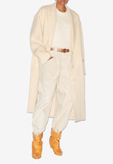 Isabel Marant Efezia Long Overcoat 24AMA0265FA-B3D03IBEIGE