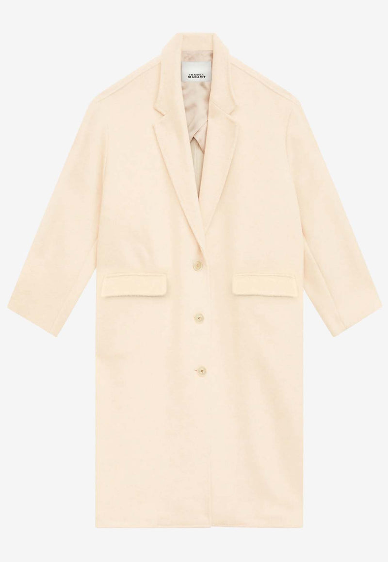 Isabel Marant Efezia Long Overcoat 24AMA0265FA-B3D03IBEIGE