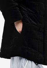 Isabel Marant Doriane Padded Velvet Jacket Black 24AMA0276FAB3E02I/P_ISAMA-01BK