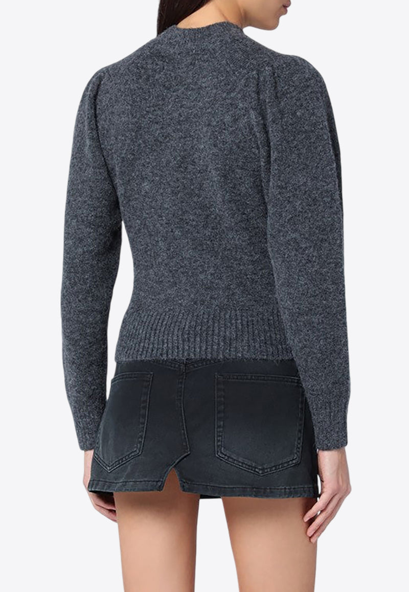 Isabel Marant Etoile Onnie Alpaca-Blend Sweater Gray 24APU0507FAB3L04E/P_ISAET-02DG