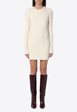 Isabel Marant Etoile Garner Wool Knit Mini Dress Ecru 24ARO0619FAB3L07E/P_ISAET-23EC