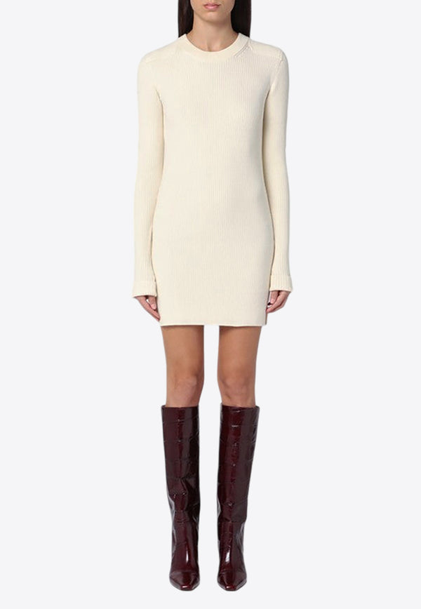 Isabel Marant Etoile Garner Wool Knit Mini Dress Ecru 24ARO0619FAB3L07E/P_ISAET-23EC